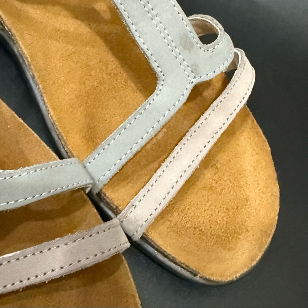 NAOT Judith Sandal T-Strap Contrasting Color Strappy Sandals Size 37 L6 - Picture 7 of 15